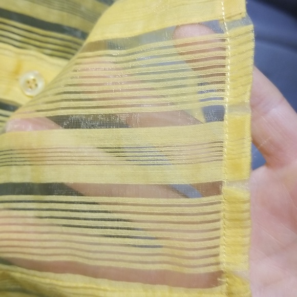 XL Yellow Cap sleeved shirt - Picture 4 of 5